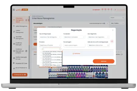 Dashboard de integração ERP